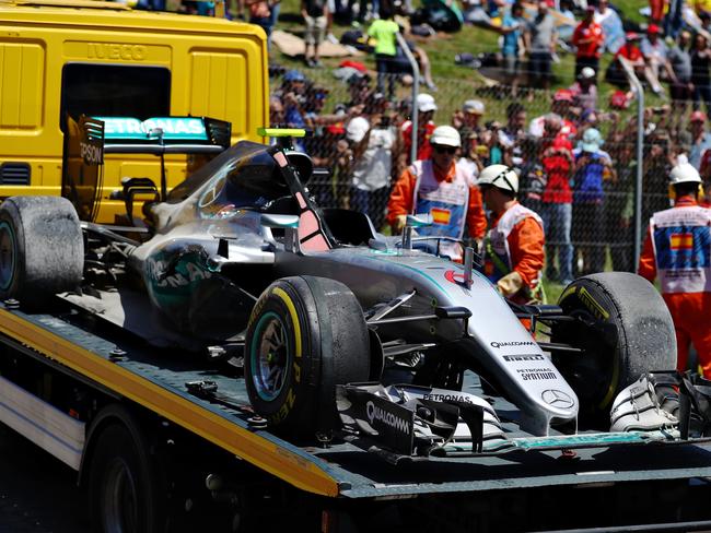 F1 Spanish Grand Prix: Nico Rosberg, Lewis Hamilton crash caused by ...