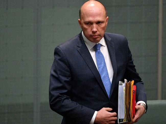 Minister for Home Affairs Peter Dutton. Picture: AAP Image/Mick Tsikas