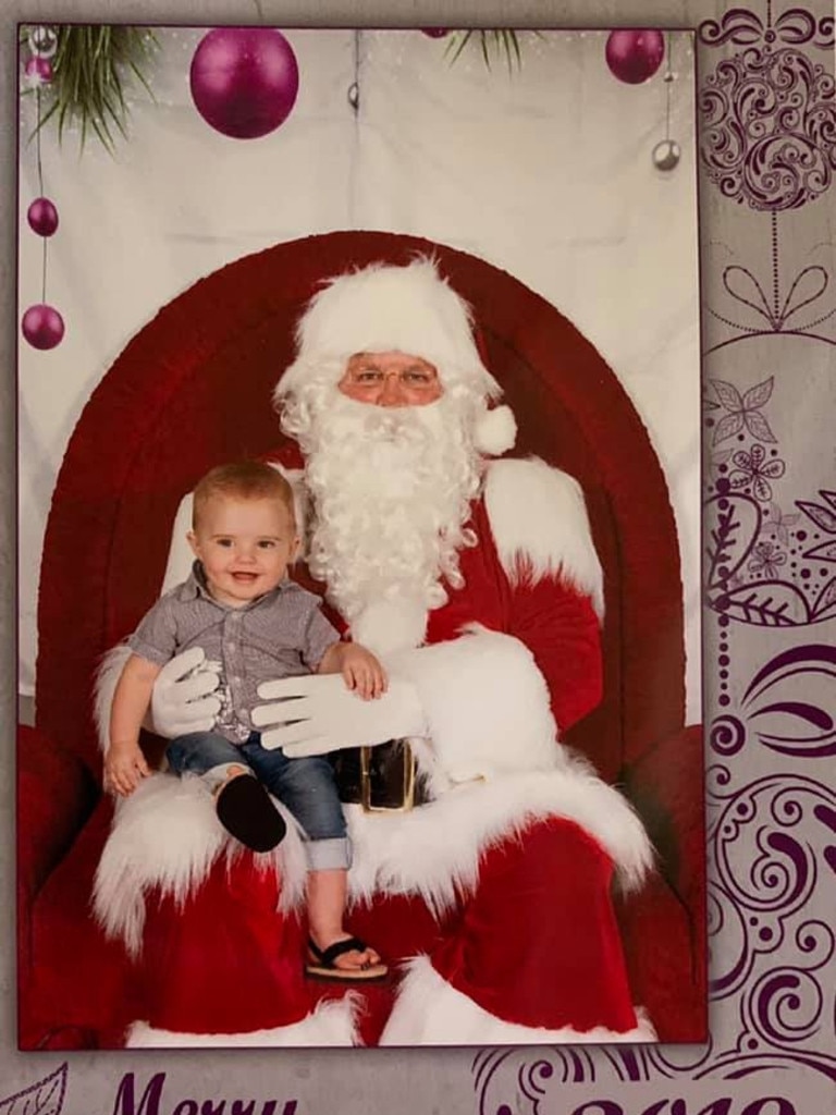 Raidyn Pearce's first Christmas.