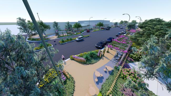 An artist’s impressions of the Miles CBD upgrade. Picture: WDRC