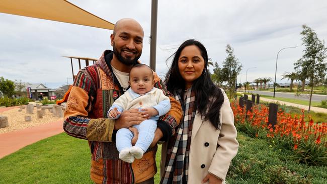 Riverlea residents Sonia and Nabin Kandel with their five month old son, Nehan. Picture: Supplied