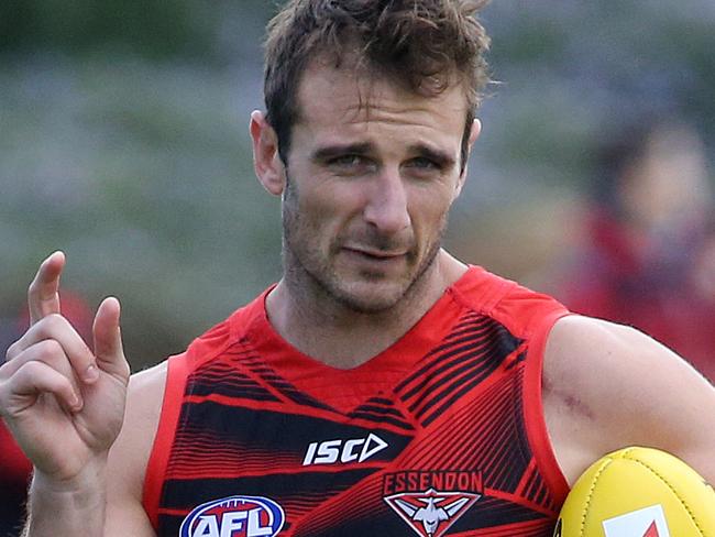 Essendon training at Tullamarine. Jobe Watson .Pic : Michael Klein