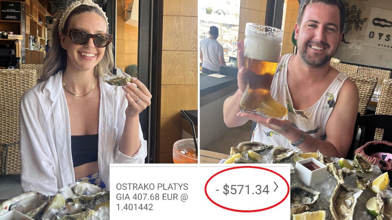 Outraged honeymooners stuck with $A850 bill for ‘a quick snack’.