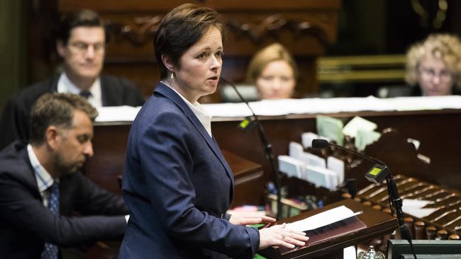 Member for St Clair, Tanya Davies. Abortion bill being passed in the NSW State Parliament lower house today in Sydney. Picture: Dylan Robinson