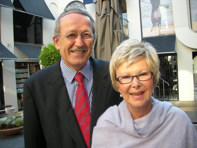 What: Launch of Holly Kerr Forsyth's 12th book Country Gardens, Country Hospitality published by Miegunyah Press. Author Holly Kerr Forsyth and husband Ross Forsyth, of Centennial Park.