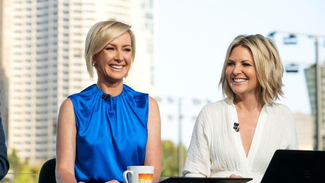 Channel Nine Today Show hosts. Deb Knight and Georgie Gardner.