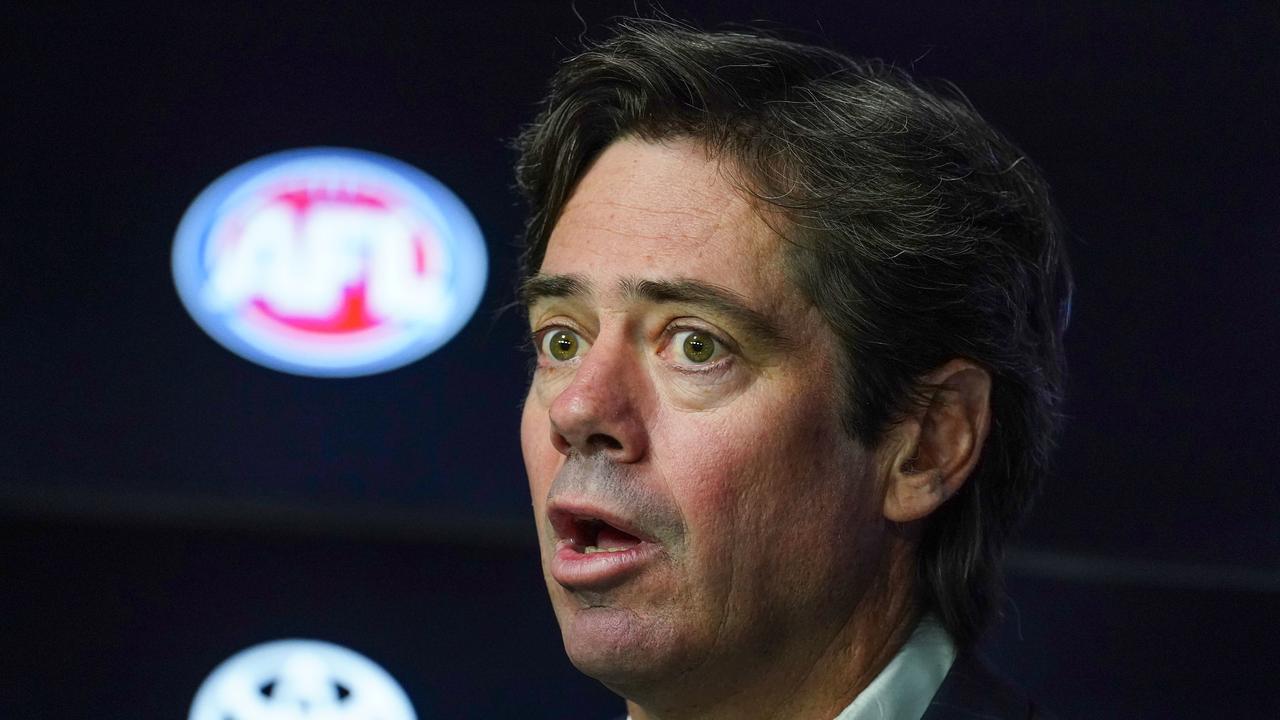 The AFL wants a ‘return-to-play plan’ in place by the end of April. (AAP Image/Scott Barbour)