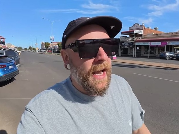 British YouTuber @WendallExplores shared a 26-minute video with his 142,000 subscribers, documenting his recent visit to Kalgoorlie-Boulder. Picture: YouTube/@WendallExplores