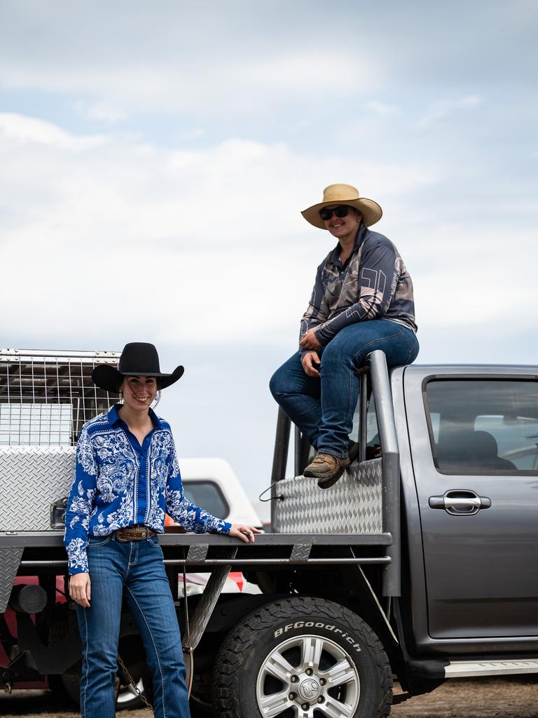 The Car Park Ladies, Rowena Petersen and Vanessa Belle. Picture: Emily Barker.