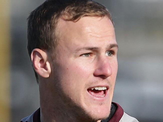 Daly Cherry-Evans. The Queensland State of Origin side training at Punt Road Oval in Melbourne. Pic Peter Wallis