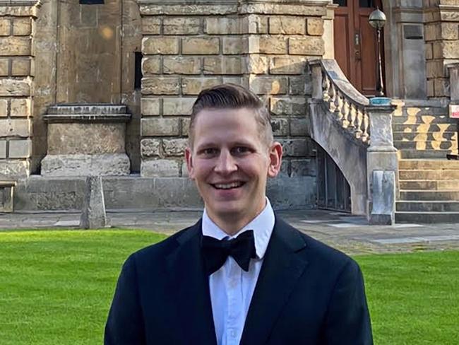 James Rigby, winner of a World Universities Ramsay Postgraduate Scholarship, who completed a Bachelor of Civil Law at Oxford.