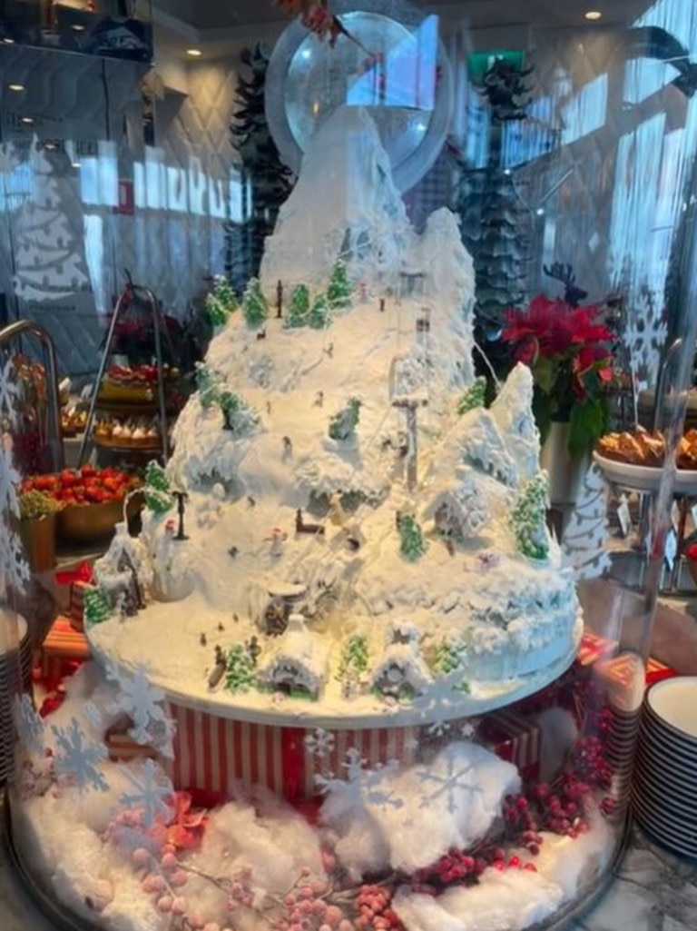 Aussie diners have been blown away by Crown Resort’s Christmas buffet. Picture: TikTok