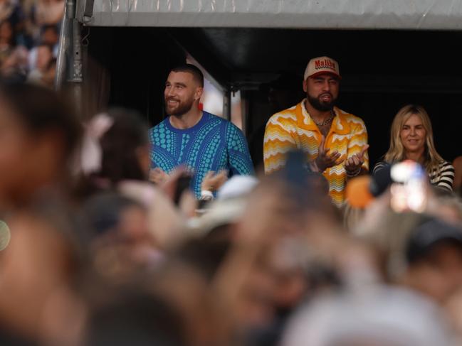 Travis Kelce praised Aussie crowds as “f***ing loud” and “rowdy”. Picture: NCA NewsWire / Richard Dobson