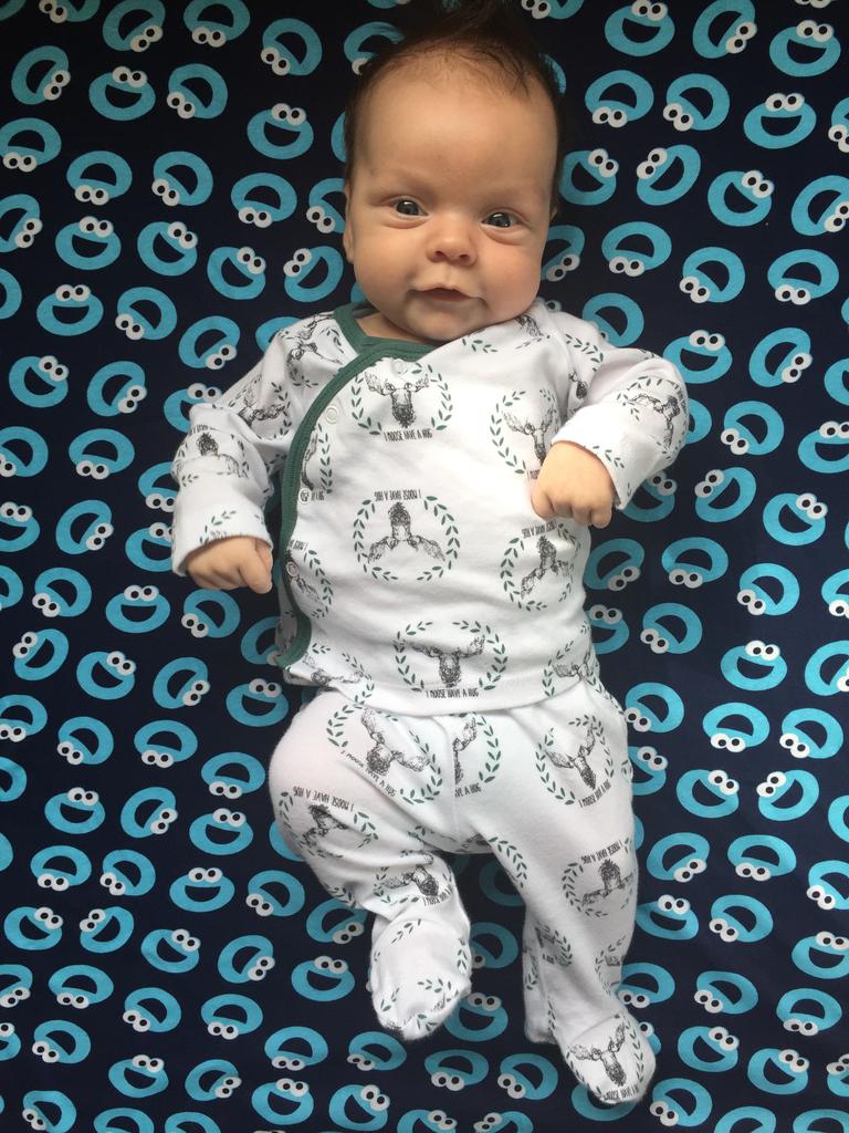 07/01/2019 - Look at my Cookie Monster blanket. Picture: Caitlyn Williams