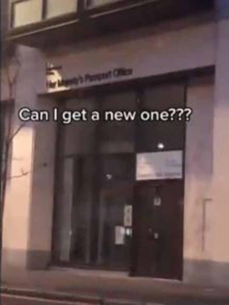 The passport office could not help her to get an emergency passport. Picture: Tiktok/jennifermckechnie