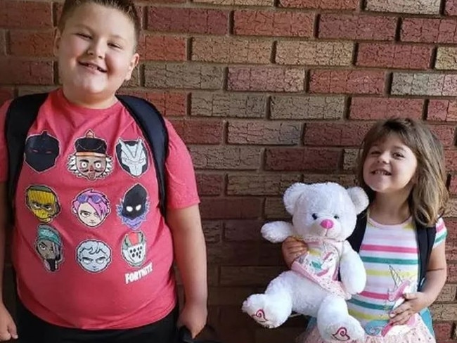 Brinley (R), 4, and Conner (L), 8, were killed by their mother in September 2019. Picture: Facebook