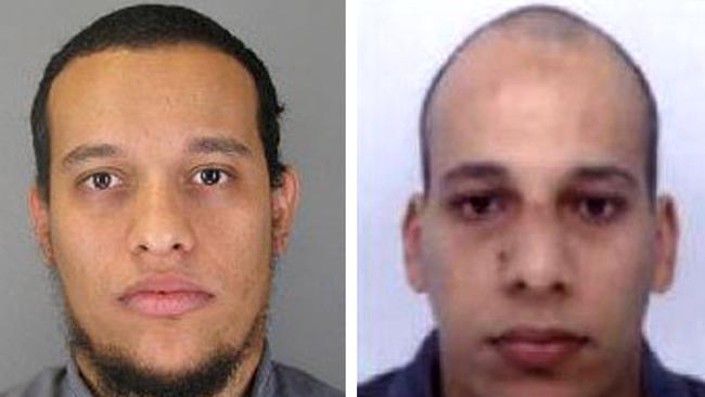 So much hatred ... Paris-born brothers Said and Cherif Kouachi killed 12 people, including two police officers, in their terror rampage. Picture Getty