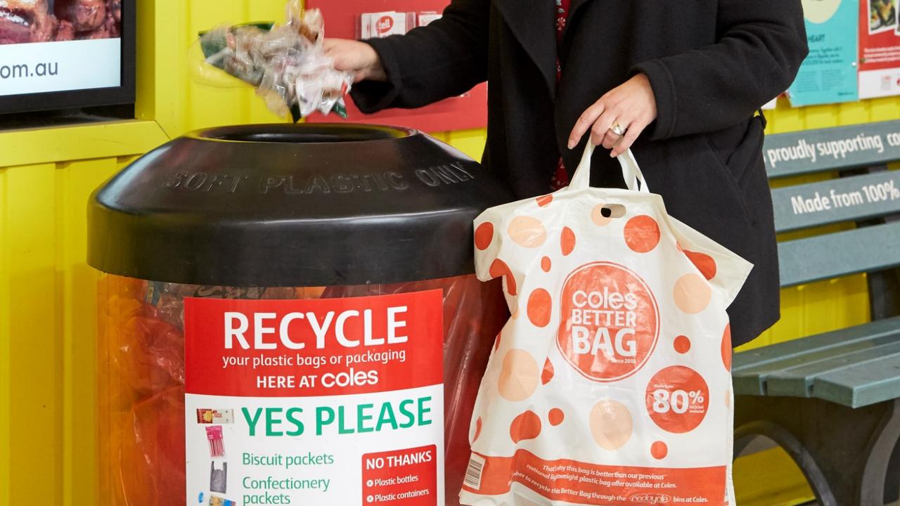 Coles plastic bag recycling sale