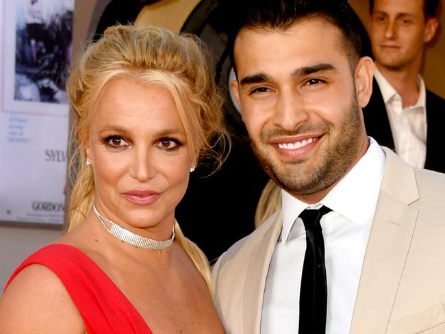 Britney Spears and Sam Ashgari are expecting their first child together. Picture: Kevin Winter/Getty Images