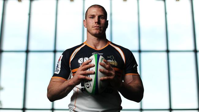 SYDNEY, AUSTRALIA - FEBRUARY 09:  David Pocock poses during an Australian Wallabies media opportunity at Rugby Australia HQ on February 9, 2018 in Sydney, Australia.  (Photo by Mark Metcalfe/Getty Images)