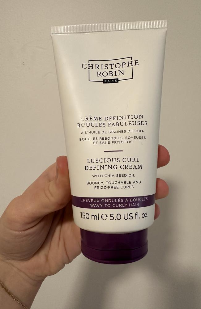 Christophe Robin Luscious Curl Defining Cream With Chia Seed Oil. Picture: news.com.au/Philippa Tonkin.