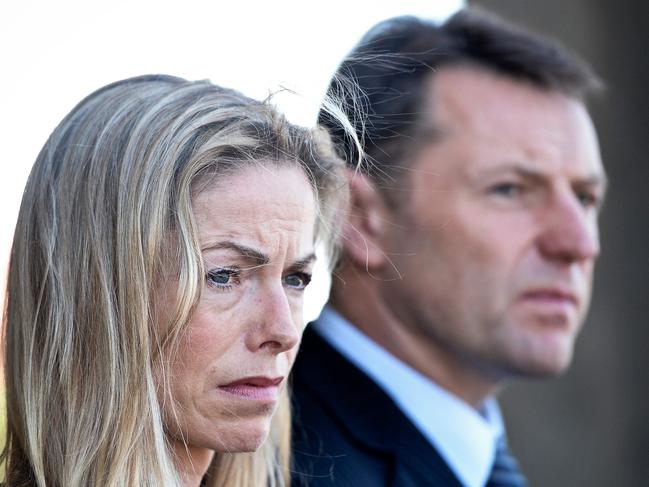 Kate and Gerry McCann have refused to participate in Ms Wandelt’s tests. Picture: Patricia De Melo Moreira/AFP