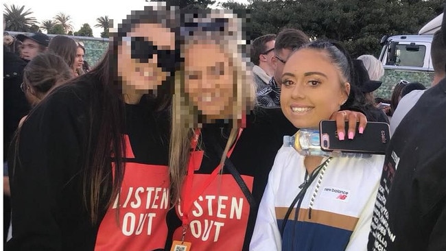 Crimston told police she took two caps at Listen Out in September 2018. Picture: Facebook