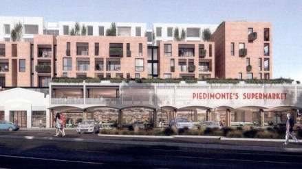 An artist’s impression of the proposed Piedimonte's Supermarket development at Fitzroy North.