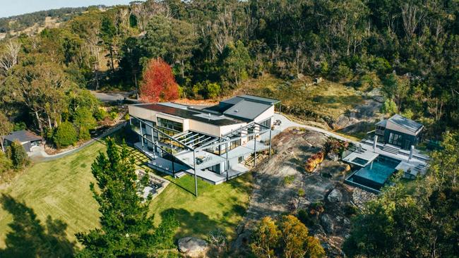 An aerial view of 29 Boronia St at Bowral in NSW,