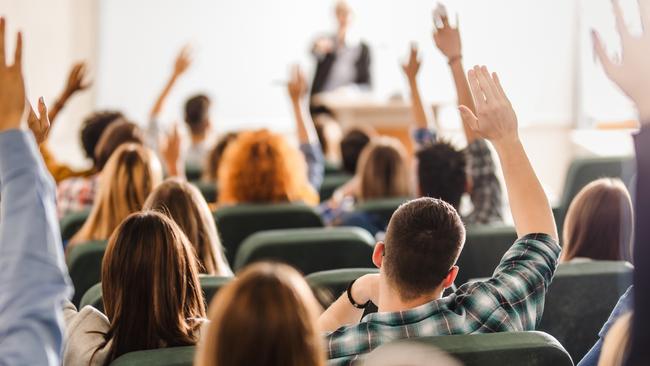 University students sitting in a lecture hall. Picture: Supplied