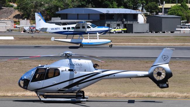 File photo of the Whitsunday Air Services helicopter which crashed near Hardy's Reef on Wednesday afternoon, March 21, 2018.