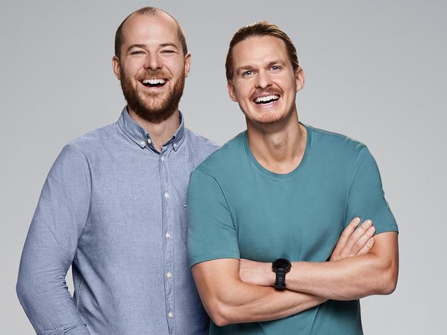 KIIS radio personalities Will McMahon and Woody Whitelaw.