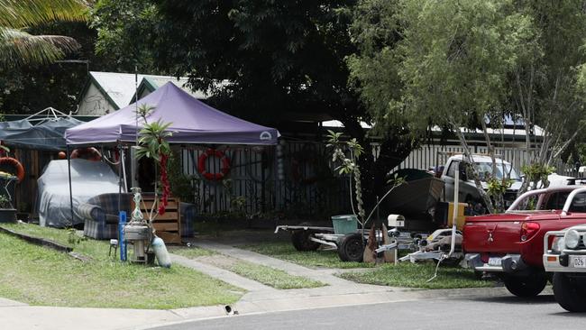 The scene of a fatal stabbing of Jayden Dau at a house party in Lychee Close, Manoora, on New Year’s Day, 2022. Picture: Brendan Radke