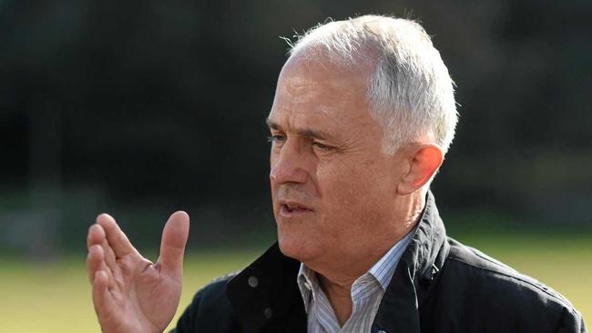 Australian Prime Minister Malcolm Turnbull speaks to the media during a press conference at Centennial Park in Sydney, Sunday, June 12, 2016. (AAP Image/Lukas Coch) NO ARCHIVING. Picture: LUKAS COCH