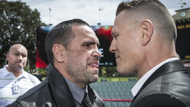 There is plenty of interest in the Anthony Mundine-Danny Green bout in Adelaide. Pic Mike Burton