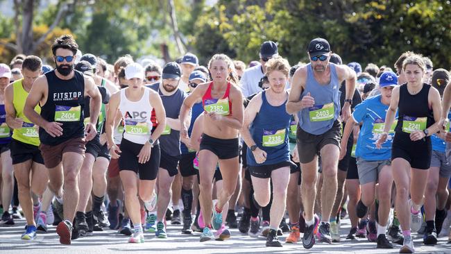 Cadbury Marathon 10km start. Picture: Chris Kidd