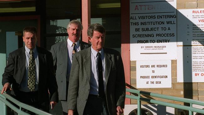 Detectives leave after speaking with Gerald Preston.