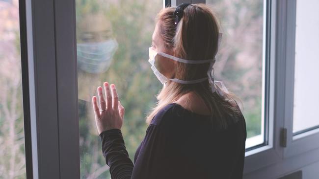 A young woman in isolation. Picture: iStock