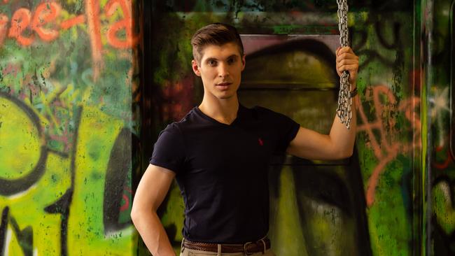 Benjamin Purser will take to Opera Australia's famous overwater stage for a brand new Handa Opera on Sydney Harbour, a production of the iconic Broadway musical, West Side Story. Picture: Monique Harmer