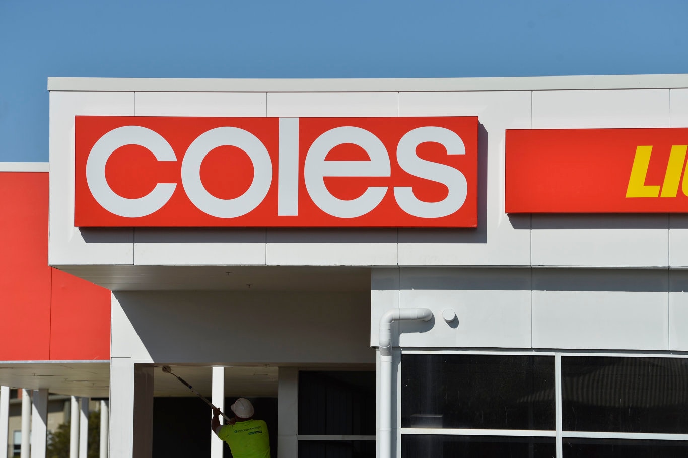 A Coles supermarket under construction in Glenvale, Wednesday, June 17, 2020. Picture: Kevin Farmer