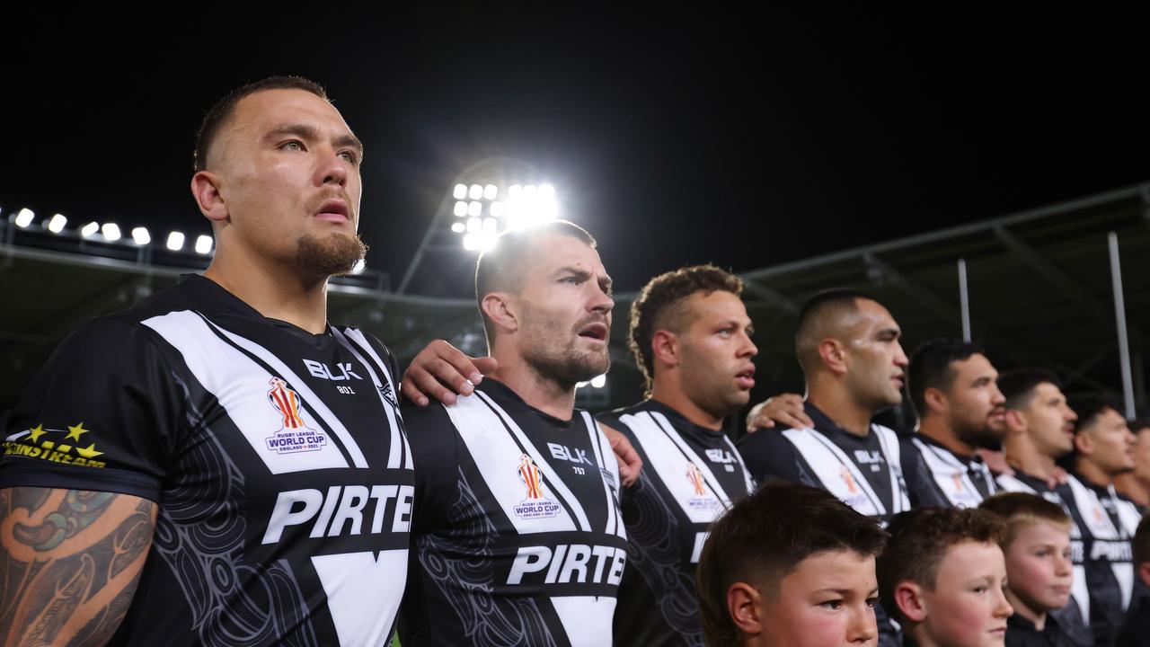 Fisher-Harris is tipped to captain New Zealand at next month’s Pacific Championships. Picture: George Wood/Getty Images for RLWC