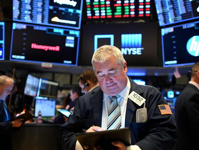 Waiting for the news on Wall Street. Picture: AFP