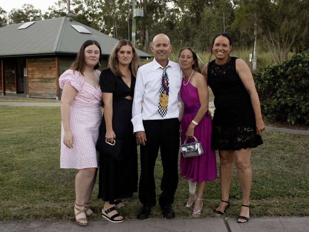 Lily Upton, Jana Dumesny, Mick Soppa, Kerryn Soppa and Katie Leach at the Dusk Til Dust long table dinner.