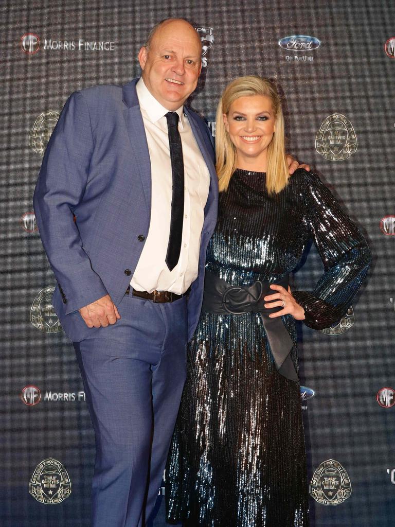 Billy Brownless and Rebecca Maddern. Carji Greeves red carpet arrivals. Picture: Peter Ristevski