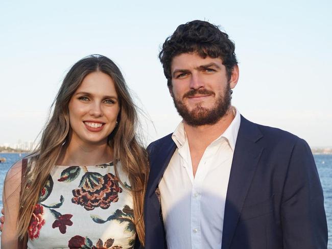 Danielle Frawley and Angus Brayshaw. Picture: Instagram