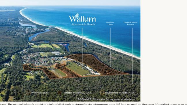 The Wallum development site at Brunswick Heads. Picture: Save Wallum