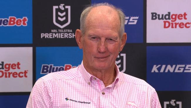 Wayne Bennett was happy with that one. Photo: NRL.com