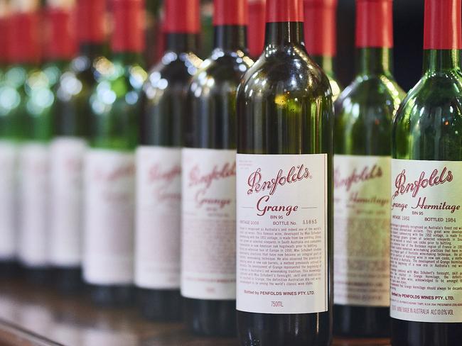 Vintages of Penfolds Grange. Supplied by Endeavour Drinks