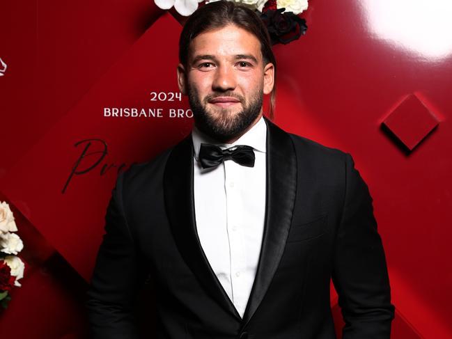 BRISBANE, AUSTRALIA Thursday 10th October 2024 Brisbane Broncos presentation night red carpet arrivals - Patrick Carrigan  Picture David Clark