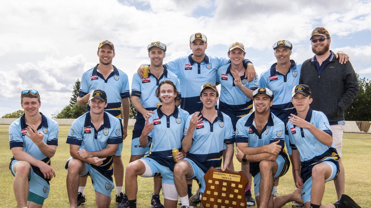 Wests celebrate their Harding-Madsen Shield win. Photo: Nev Madsen